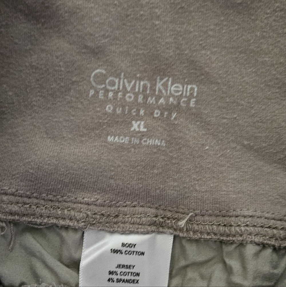 Calvin Klein Stone Tan Capris With High Fabric Waist - Picture 4 of 4